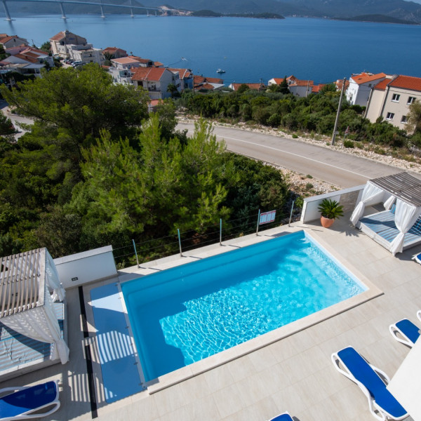 Villa Mare, Villa Mare - Ekskluzivni smje&scaron;taj s bazenom i pogledom na more u Komarni, Dalmacija Komarna