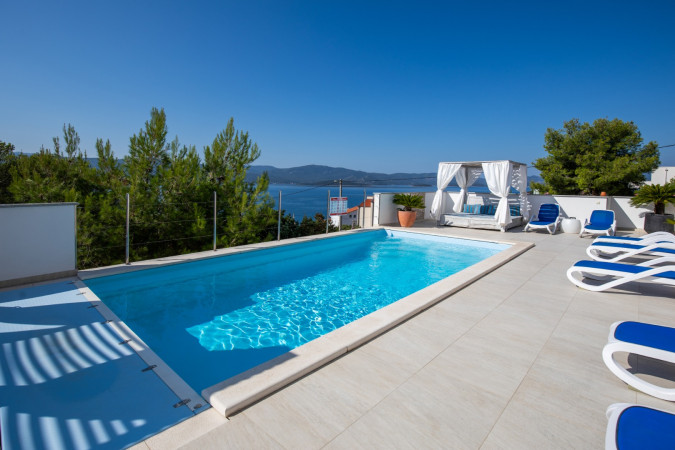 Villa Mare, Villa Mare - Ekskluzivni smje&scaron;taj s bazenom i pogledom na more u Komarni, Dalmacija Komarna