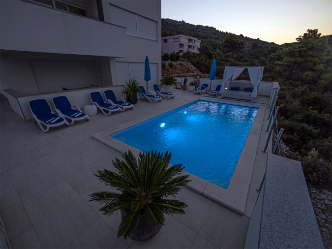 Eksterijer, Villa Mare - Ekskluzivni smje&scaron;taj s bazenom i pogledom na more u Komarni, Dalmacija Komarna