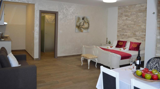Apartman 3 Studio, Villa Mare - Ekskluzivni smje&scaron;taj s bazenom i pogledom na more u Komarni, Dalmacija Komarna