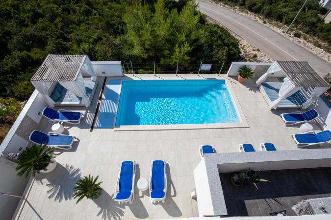 Eksterijer, Villa Mare - Ekskluzivni smje&scaron;taj s bazenom i pogledom na more u Komarni, Dalmacija Komarna
